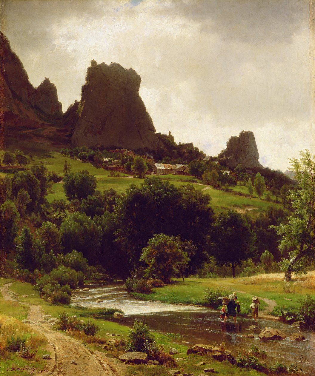 Summer Pastorale (näkymä Kallenfelsiin) 1853 (öljy kankaalle) tekijältä Thomas Worthington Whittredge