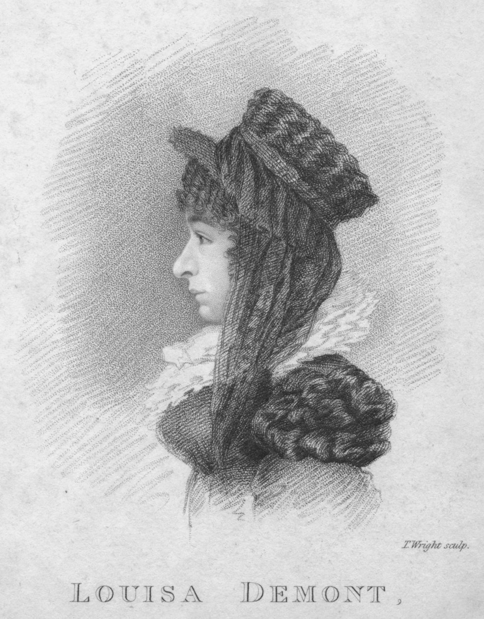 Louisa Demont, 1820. tekijältä Thomas Wright