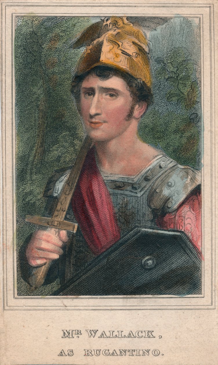 Mr Wallack, Rugantinona, 1820. tekijältä Thomas Wright