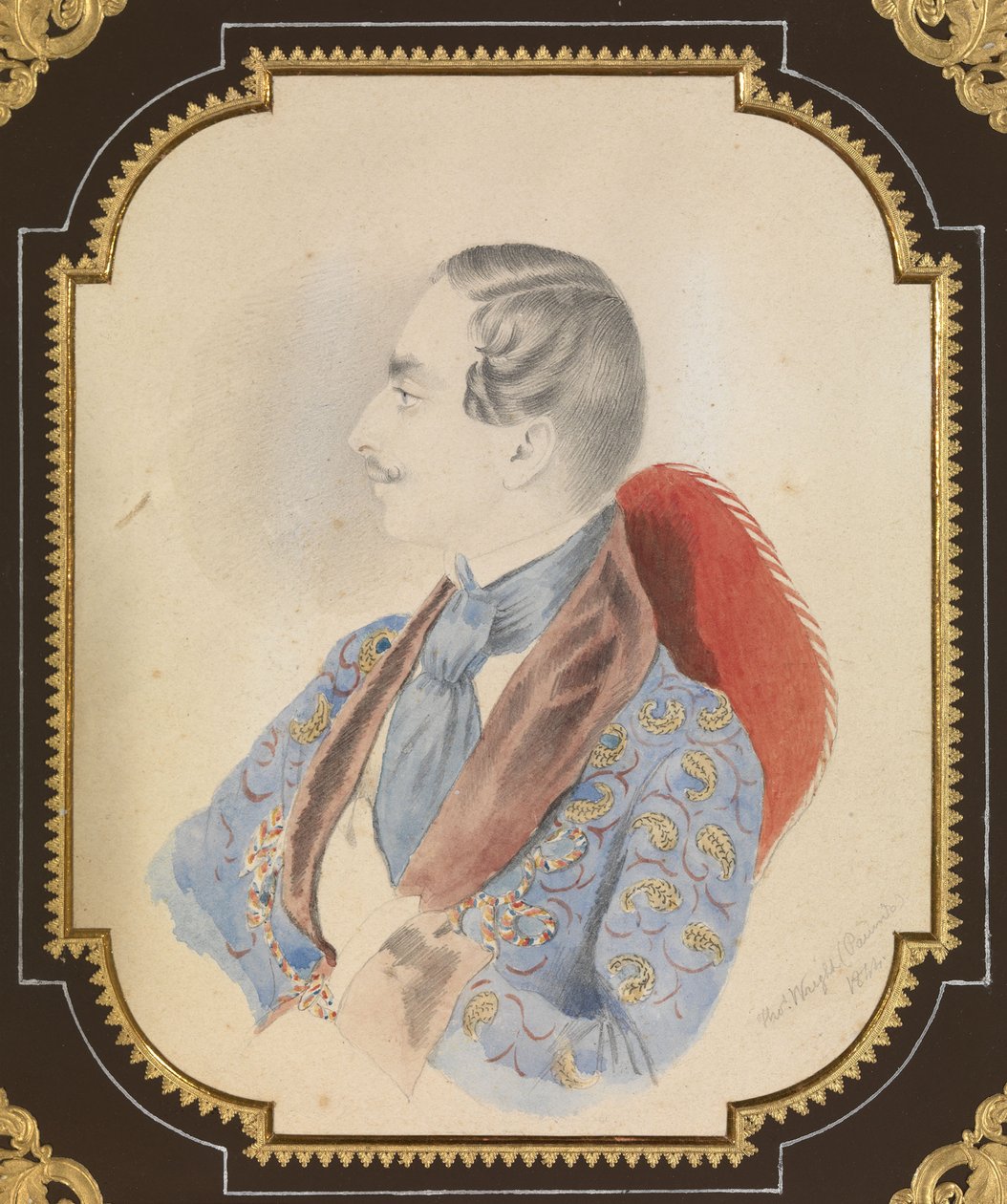 Muotokuva Ilja Mikhaylovich Miklashevskystä, 1844 tekijältä Thomas Wright