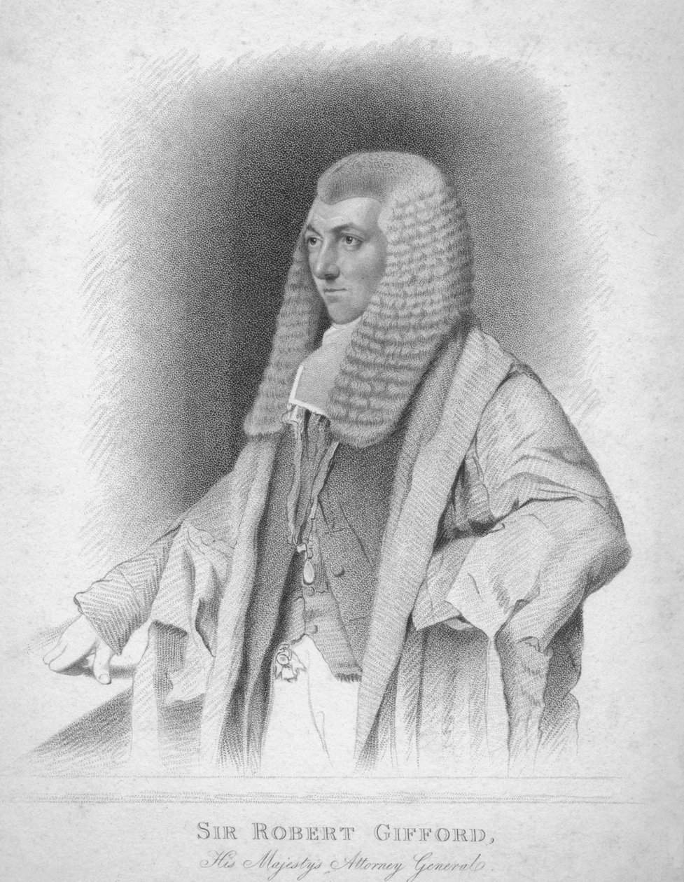 Sir Robert Gifford, Hänen Majesteettinsa oikeusministeri, n. 1820. tekijältä Thomas Wright