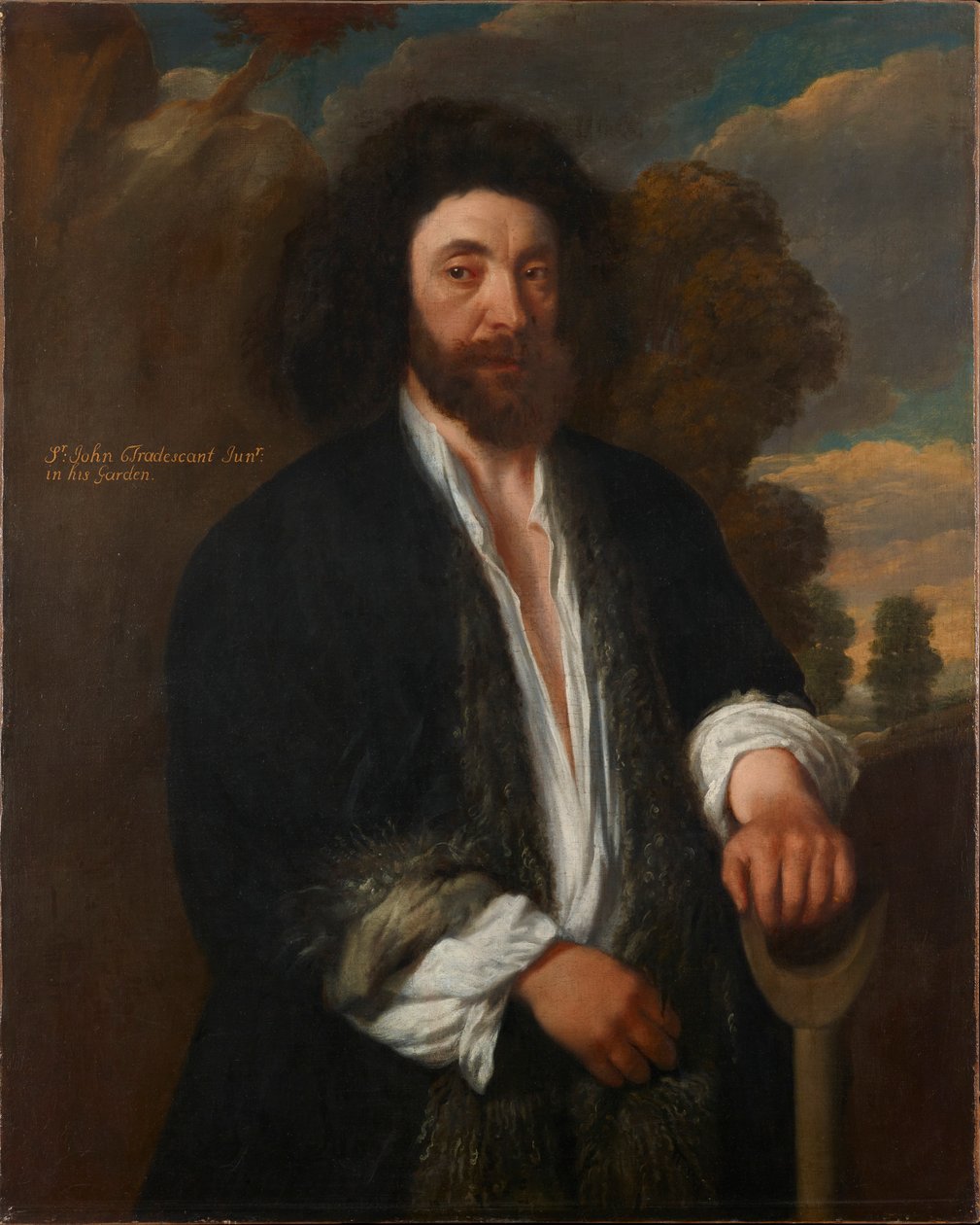 John Tradescant nuorempi puutarhurina, 1600-luku tekijältä Thomas de Critz