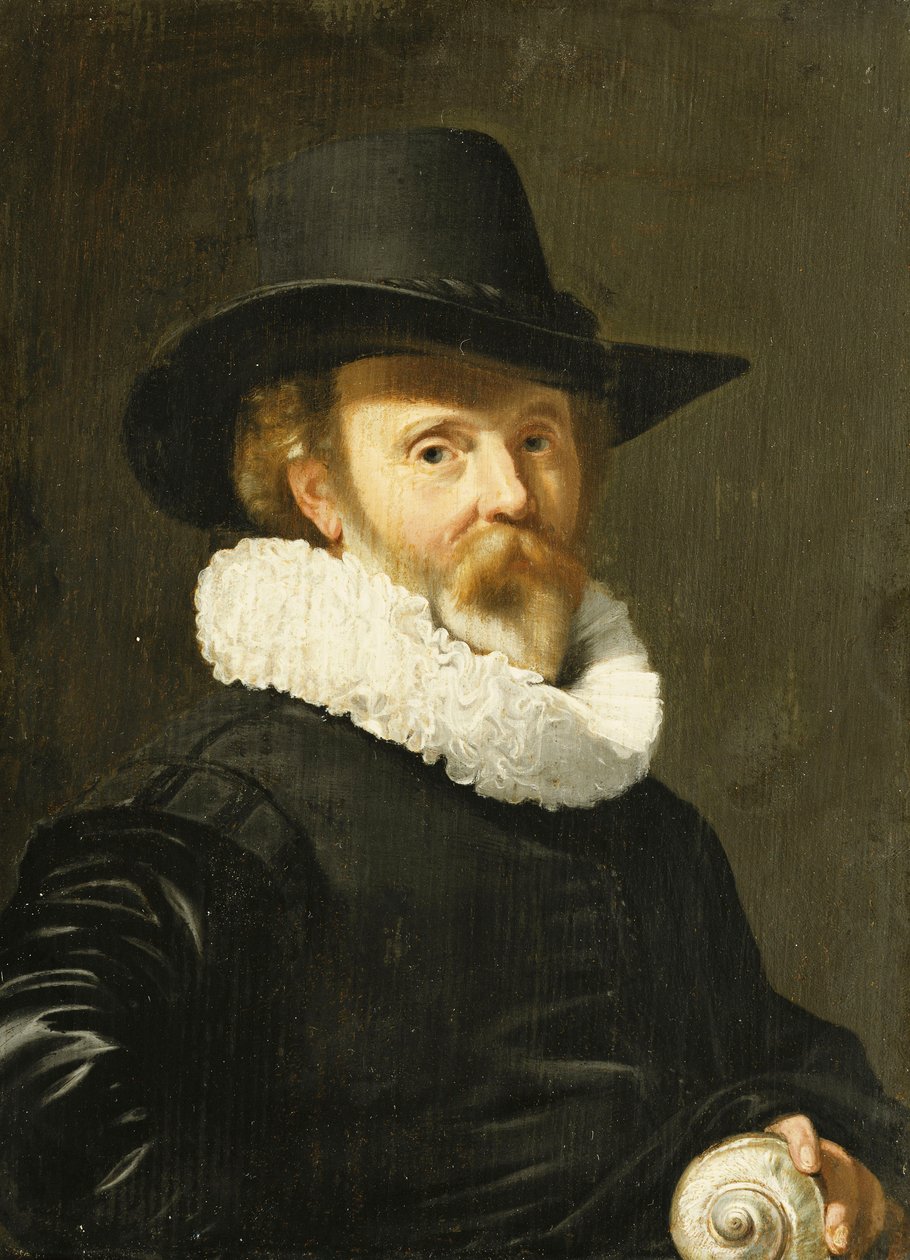 Konkologi pitelee Nautilus-kuorta, tekijältä Thomas de Keyser