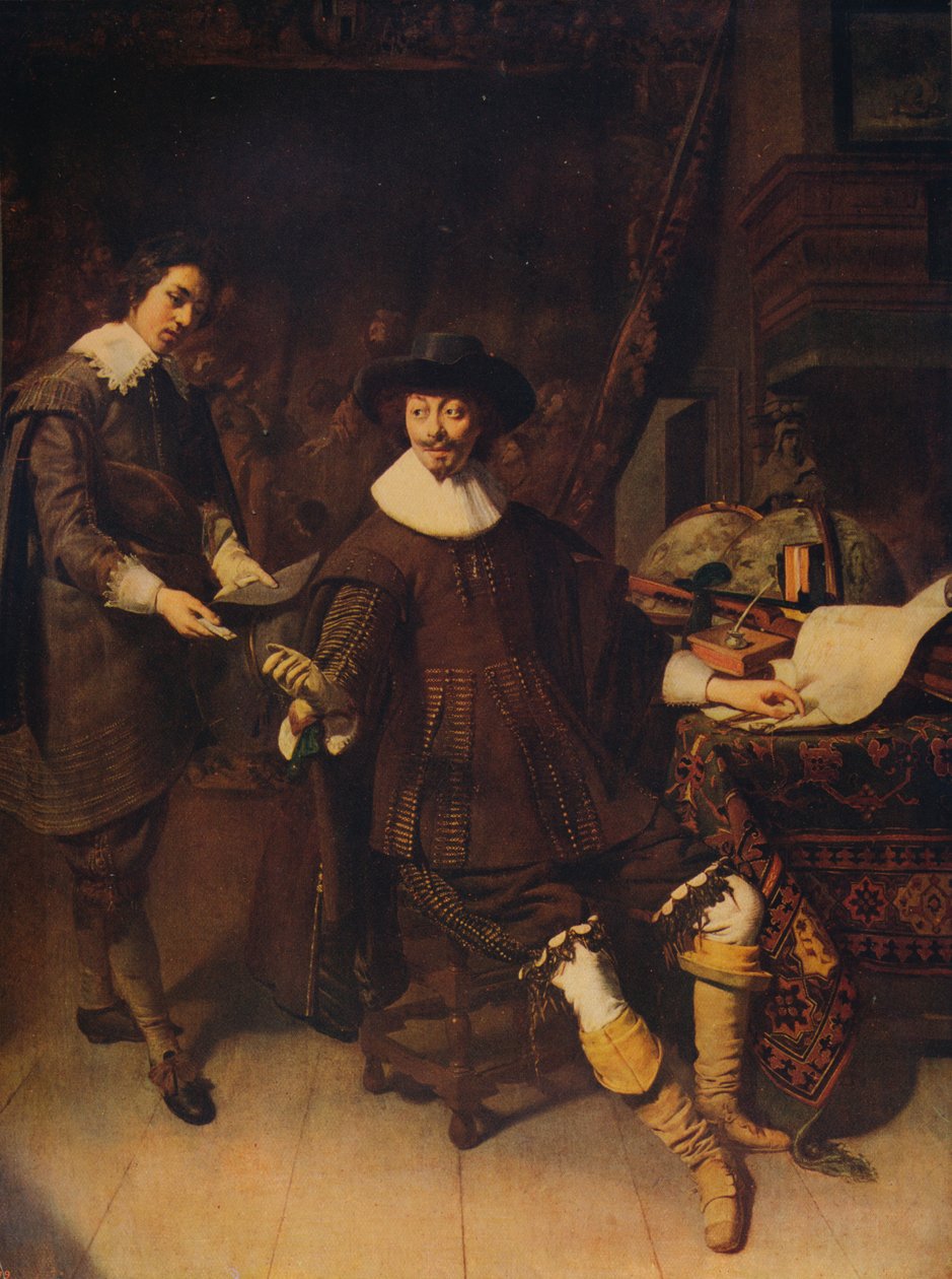 Constantijn Huygens ja hänen virkailijansa, 1627, n. 1915 tekijältä Thomas de Keyser
