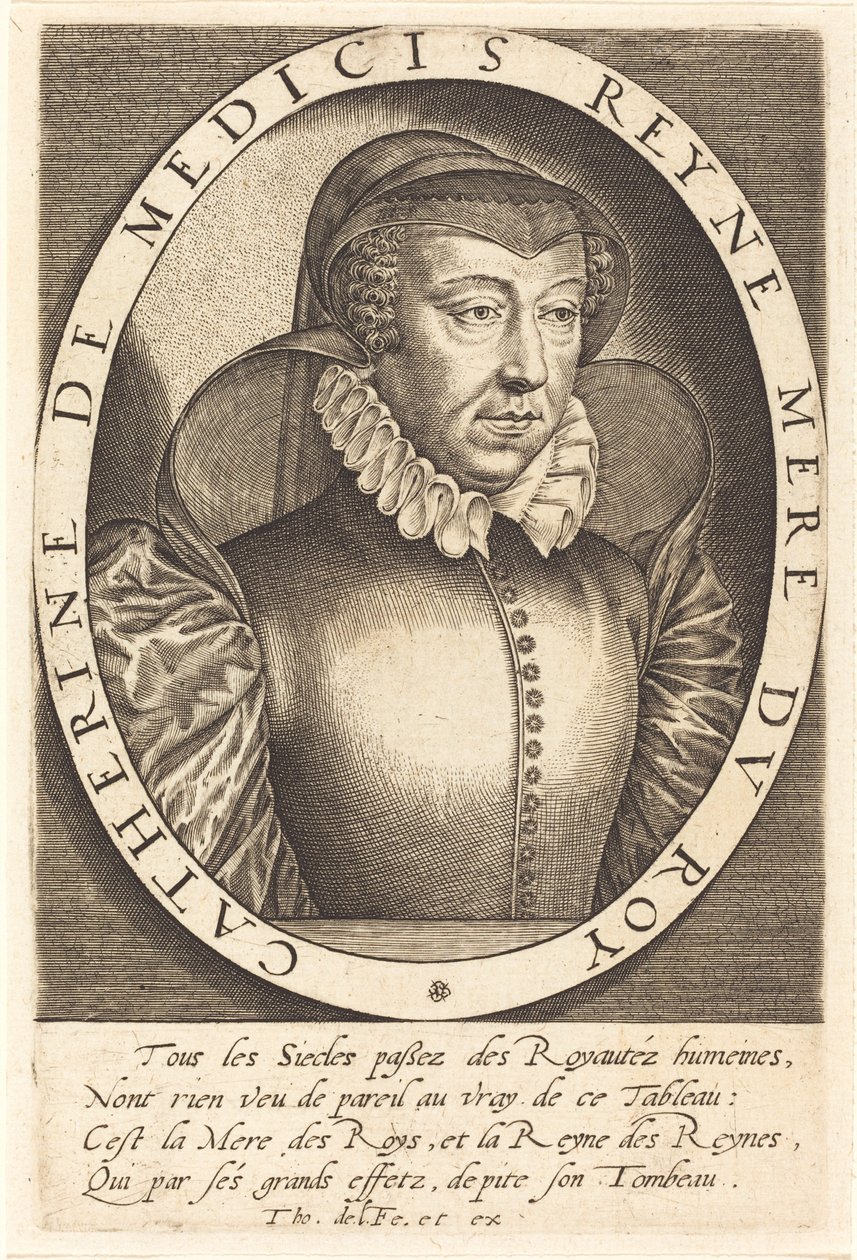 Katariina de Medici, Ranskan kuningatar tekijältä Thomas de Leu