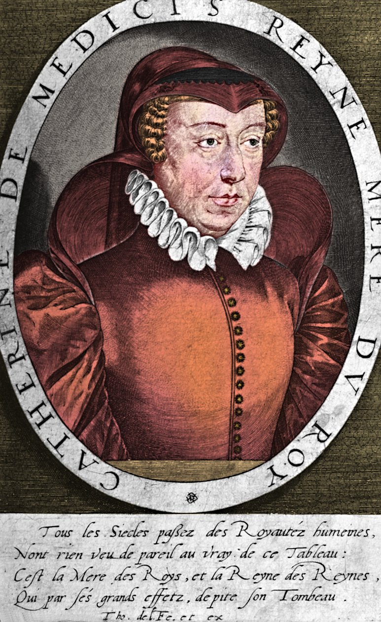 Katariina de Medici, Ranskan Henrik II:n kuningatar, 1500-luku 1894 tekijältä Thomas de Leu
