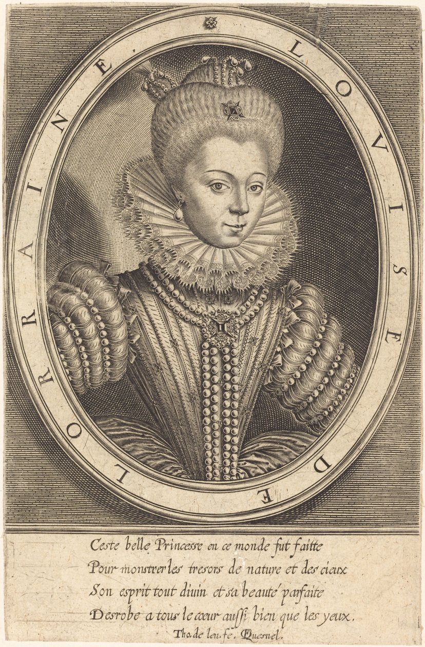 Louise Lorrainesta tekijältä Thomas de Leu after François Quesnel