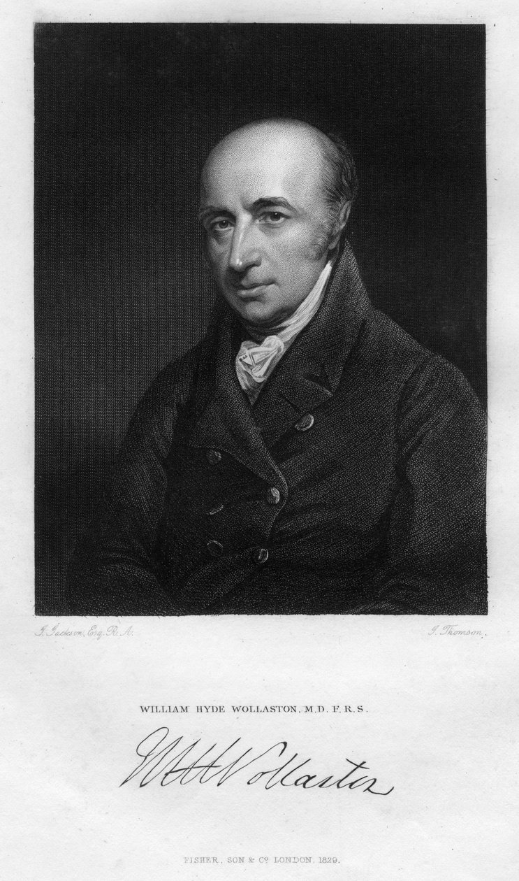 William Hyde Wollaston 1766-1828, englantilainen fysiologi, kemisti ja fyysikko, 1829. tekijältä Thomson