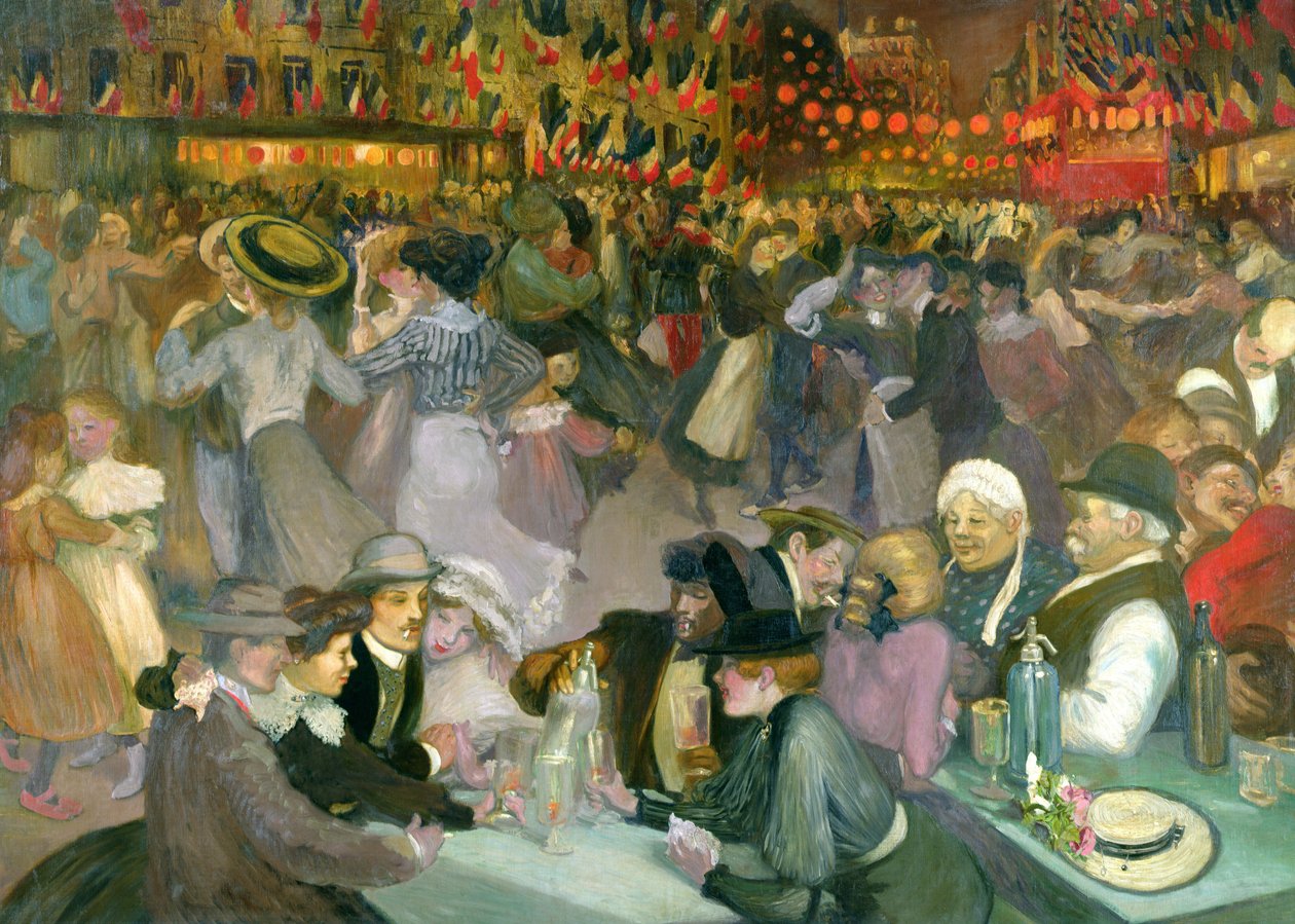 Ball 14. heinäkuuta tekijältä Théophile Alexandre Steinlen