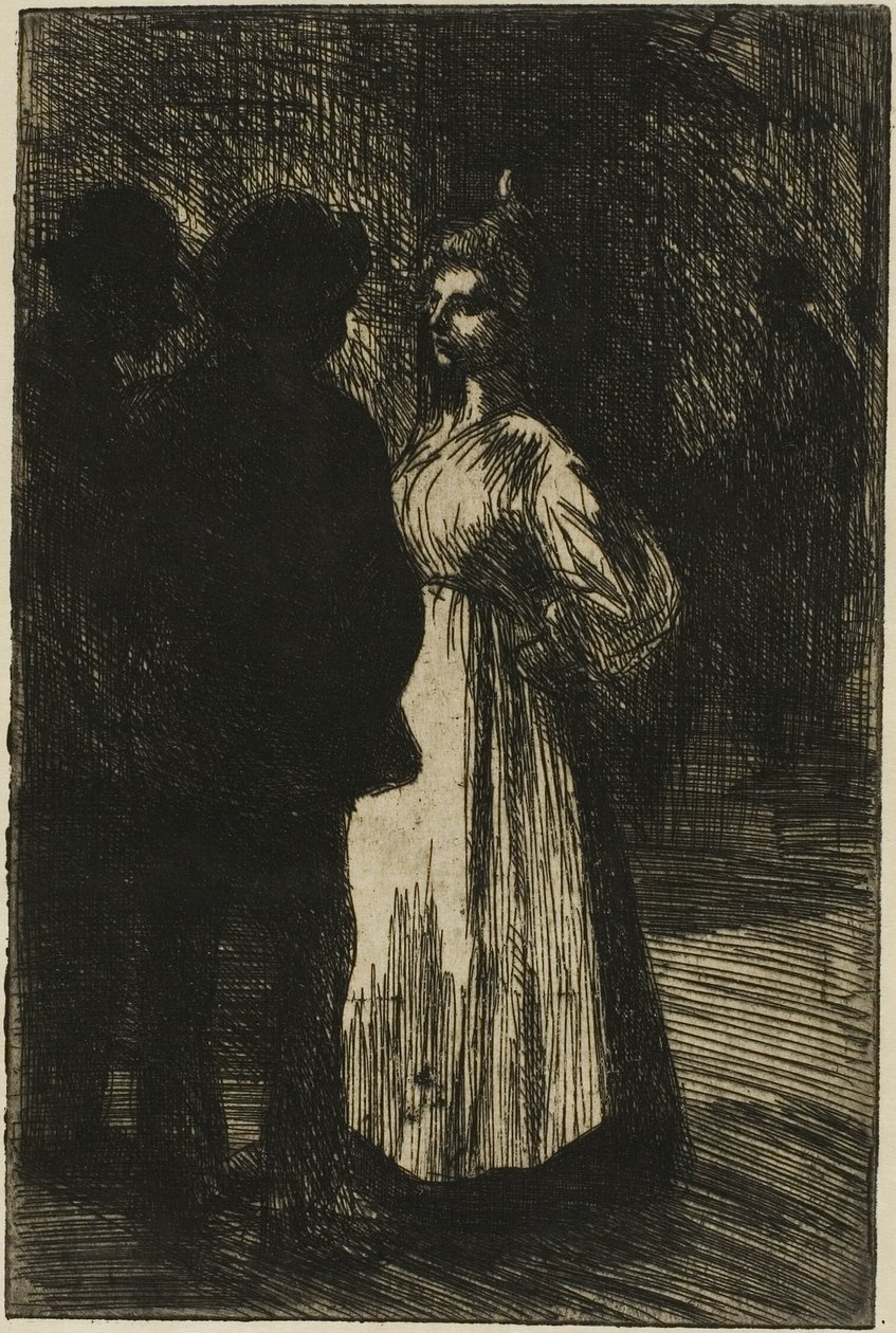 Keskustelu yöllä tekijältä Théophile Alexandre Pierre Steinlen