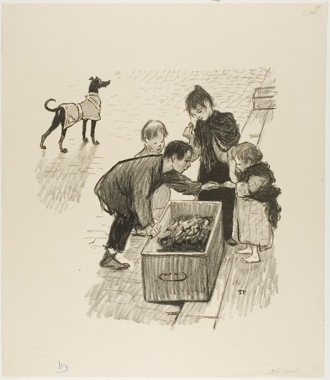 Yläluokka! tekijältä Théophile Alexandre Pierre Steinlen