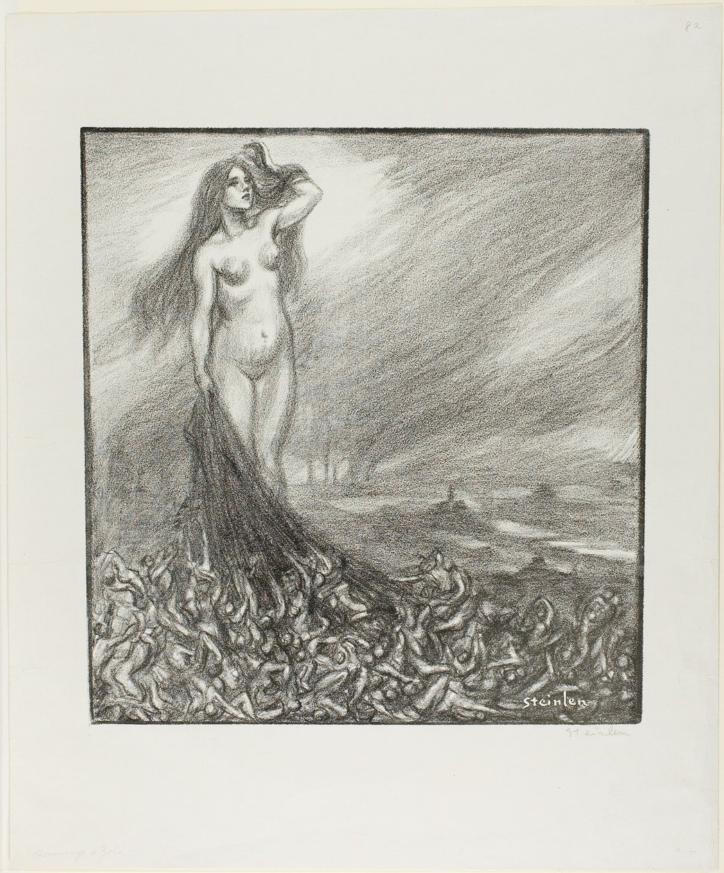 Kunnianosoitus Zolalle tekijältä Théophile Alexandre Pierre Steinlen