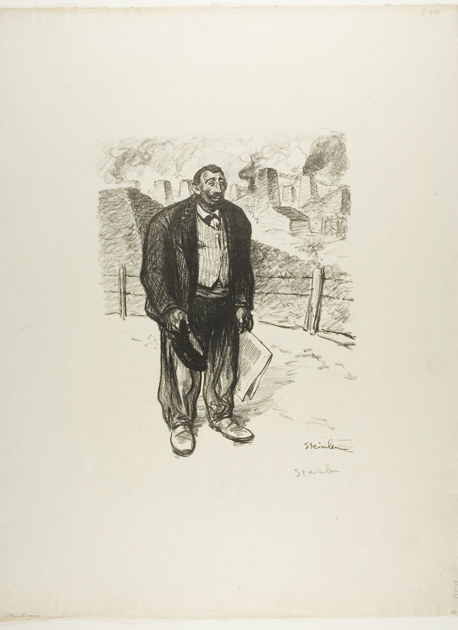 Rehellinen työntekijä tekijältä Théophile Alexandre Pierre Steinlen