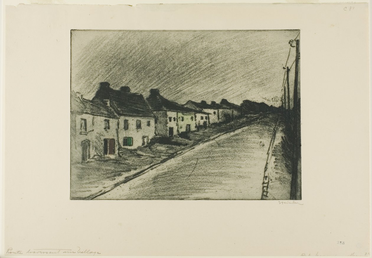 Tie kylän läpi tekijältä Théophile Alexandre Pierre Steinlen