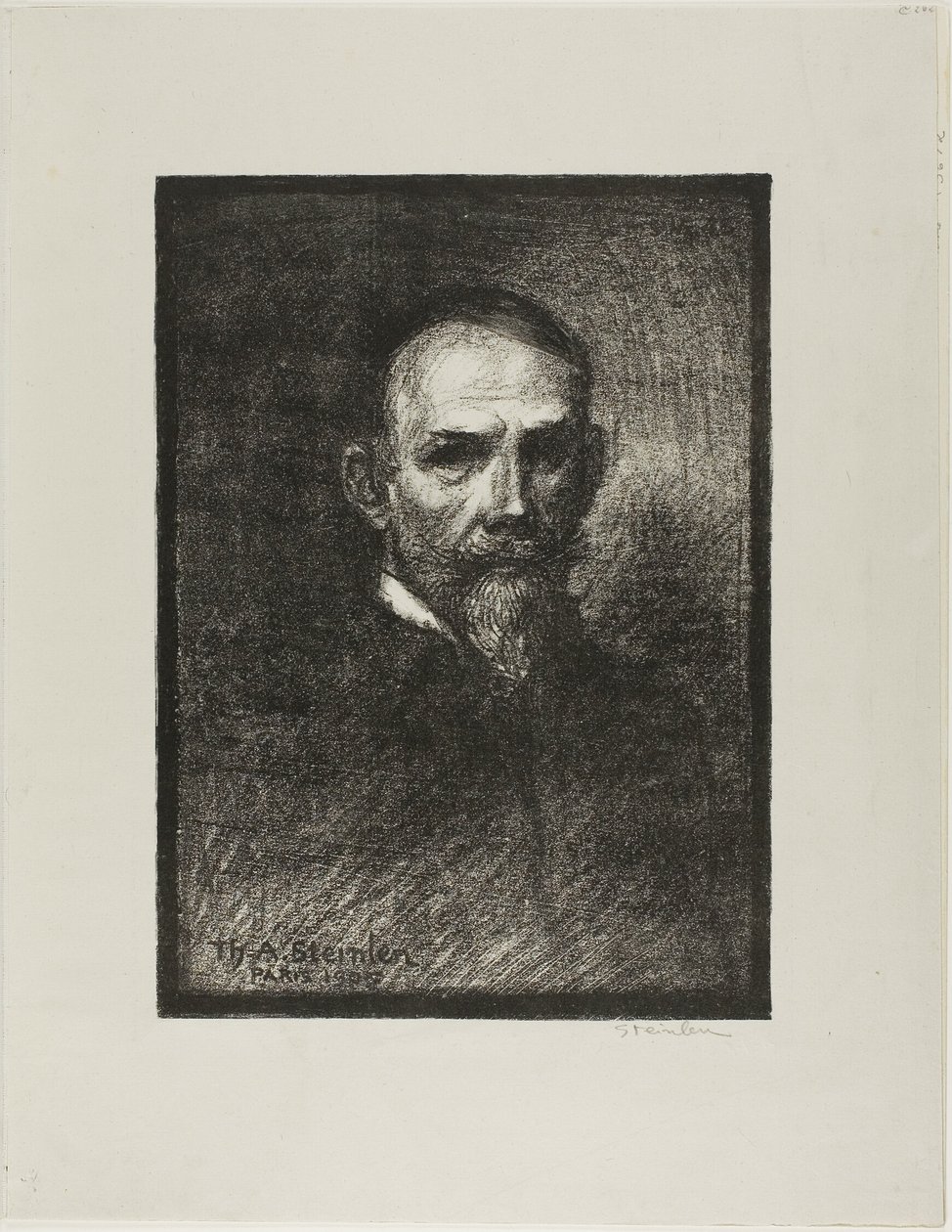 Steinlen, etukuva, pää oikealle päin tekijältä Théophile Alexandre Pierre Steinlen