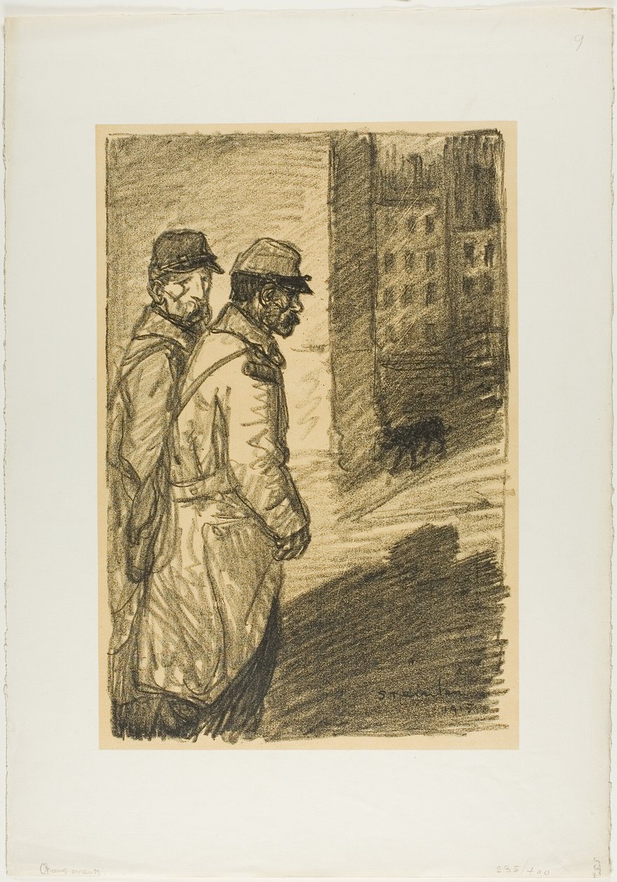 Kulkukoirat tekijältä Théophile Alexandre Pierre Steinlen