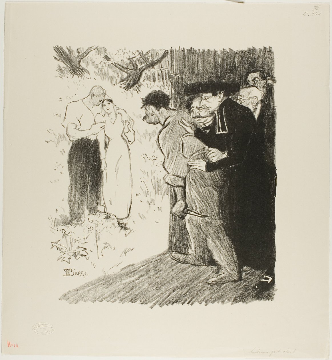 Viimeinen väijytys tekijältä Théophile Alexandre Pierre Steinlen