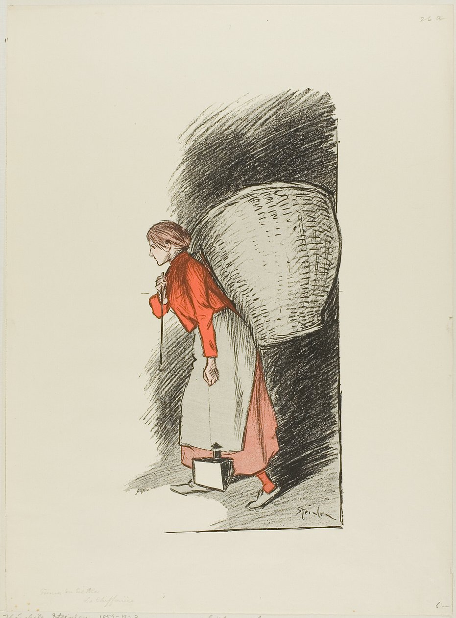 Rag-picker tekijältä Théophile Alexandre Pierre Steinlen