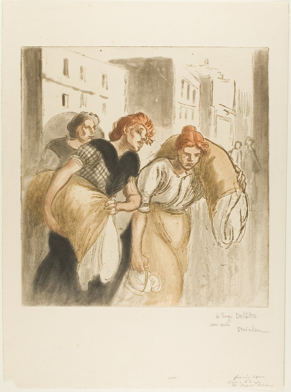 Paluu pesulasta tekijältä Théophile Alexandre Pierre Steinlen