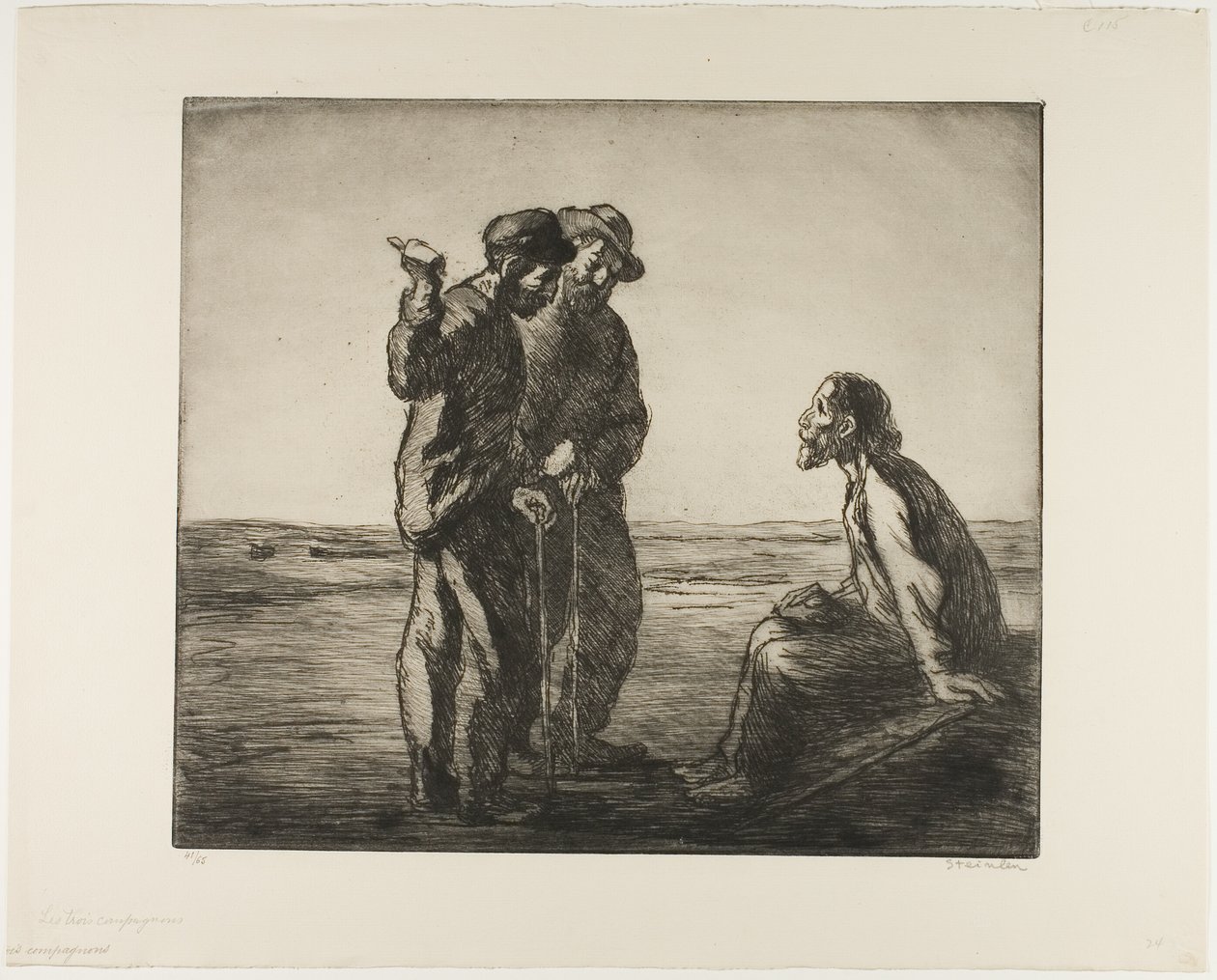 Kolme kumppania tekijältä Théophile Alexandre Pierre Steinlen