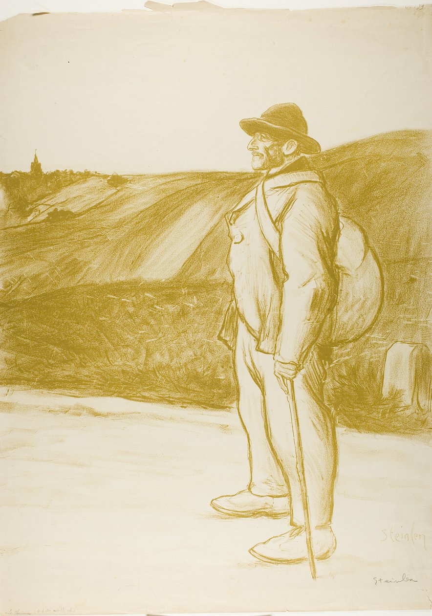 Kulkuri tekijältä Théophile Alexandre Pierre Steinlen