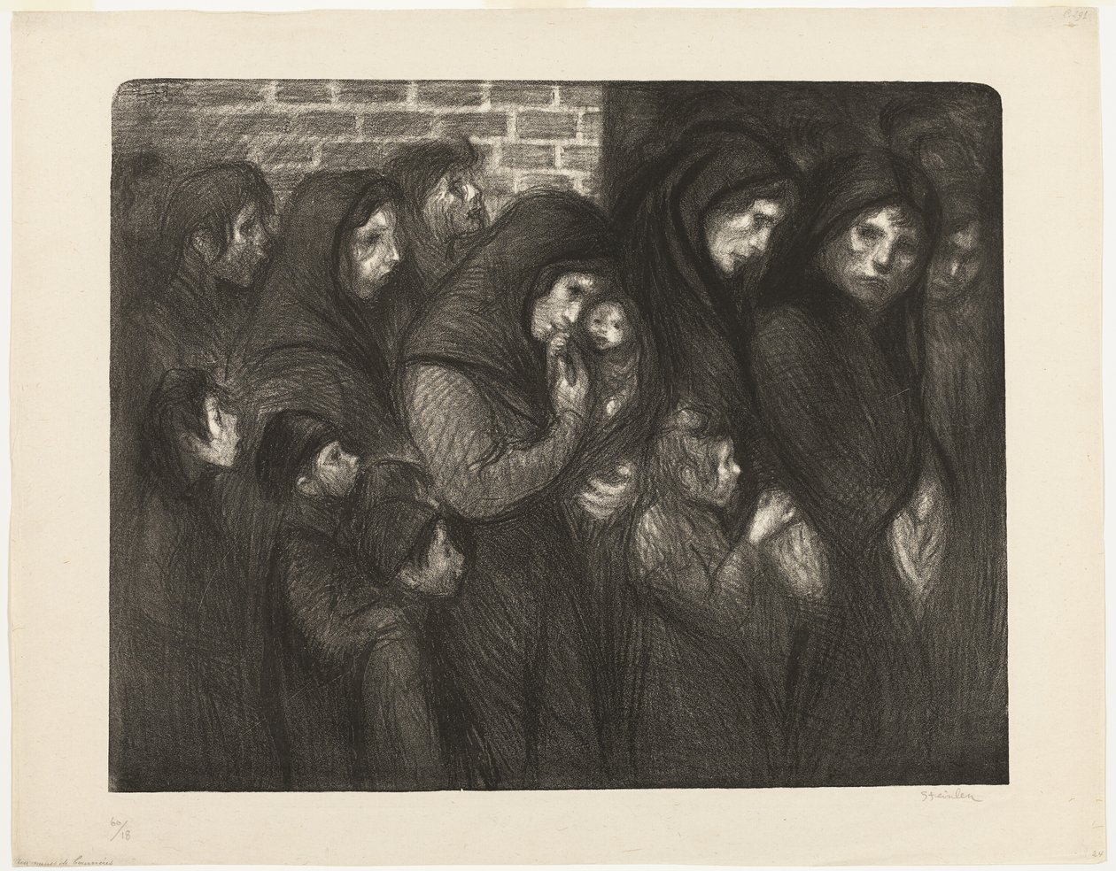 Courrièresin lesket tekijältä Théophile Alexandre Pierre Steinlen