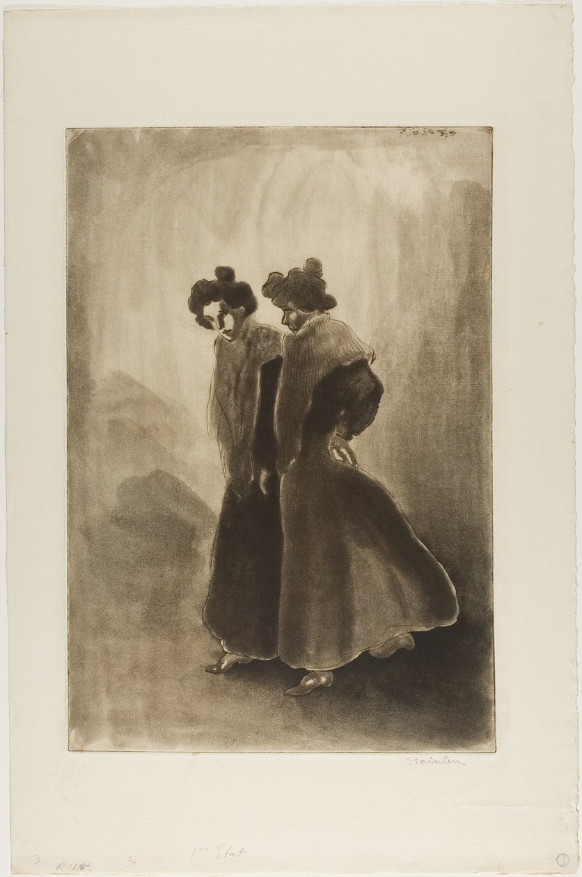 Kaksi naista tekijältä Théophile Alexandre Pierre Steinlen