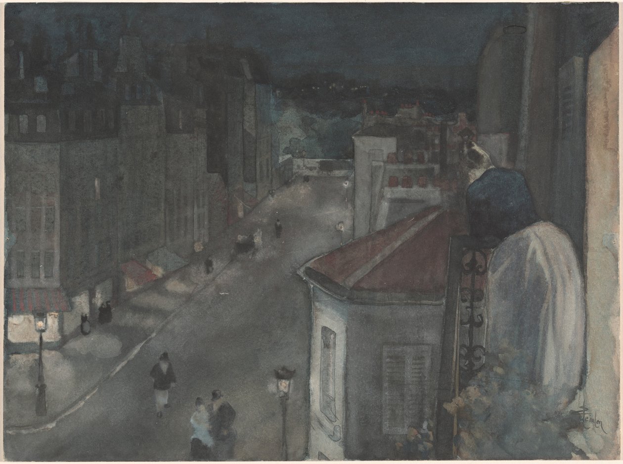 Kuudennesta kerroksesta, 1800-luvun loppu - 1900-luvun alku. tekijältä Théophile Alexandre Steinlen