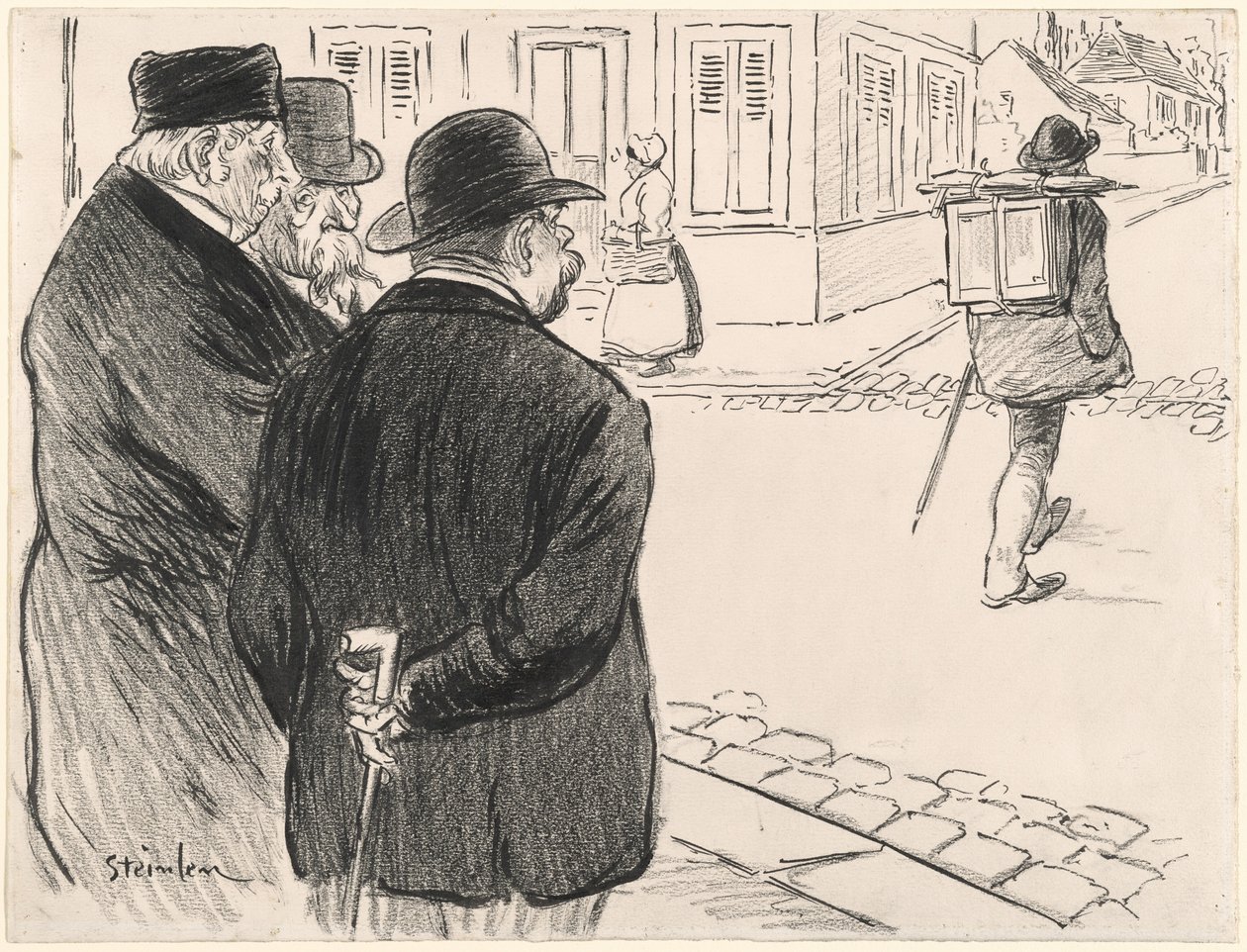 Hän toimii kuin taidemaalari tekijältä Théophile Alexandre Steinlen
