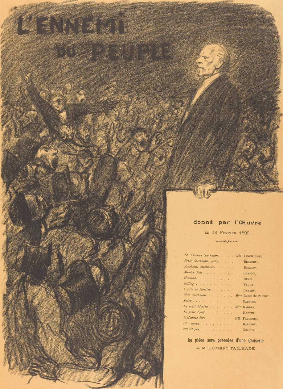 Kansan vihollinen tekijältä Théophile Alexandre Steinlen