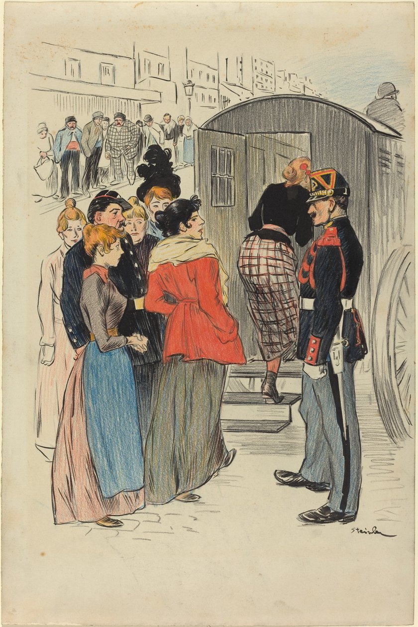 Roundup, 1893. tekijältä Théophile Alexandre Steinlen