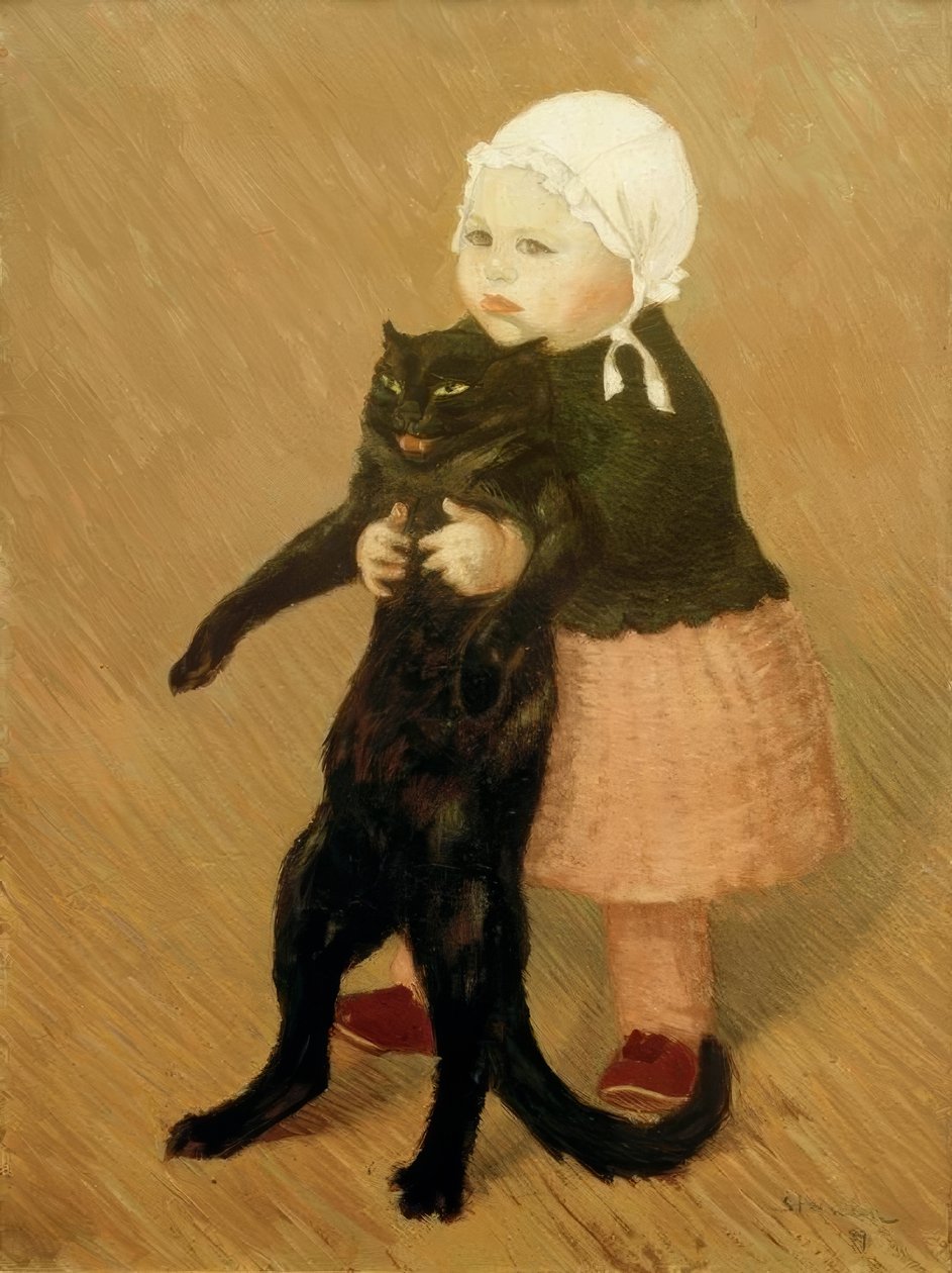La fillette au chat tekijältä Théophile Alexandre Steinlen