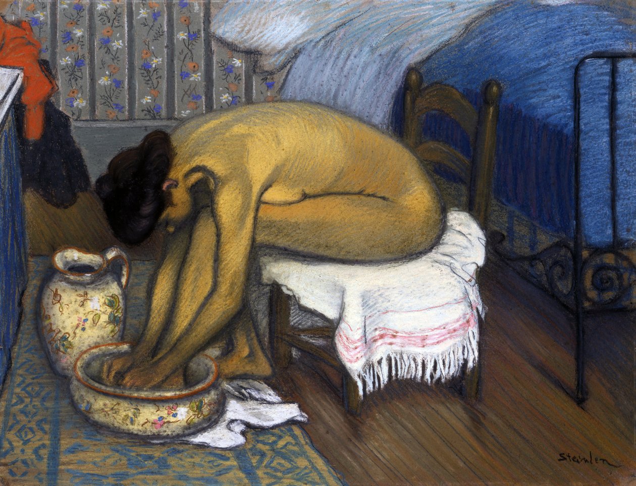 Steinlenin kylpy, Theophile Alexandre (1859-1923) tekijältä Théophile Alexandre Steinlen
