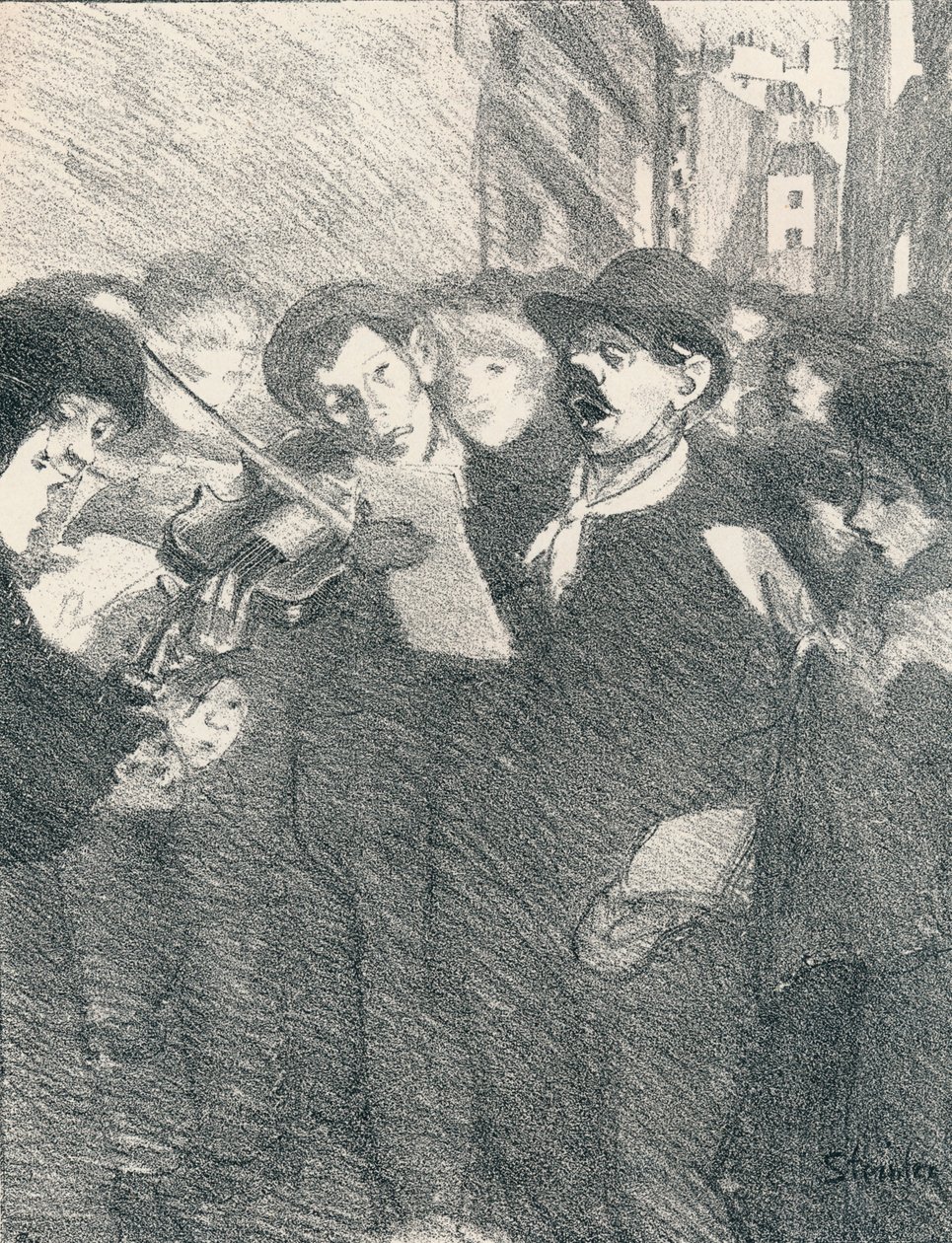 Lile Des Baisers elokuvista Songs Of Women, 1897, 1898 tekijältä Théophile Alexandre Steinlen