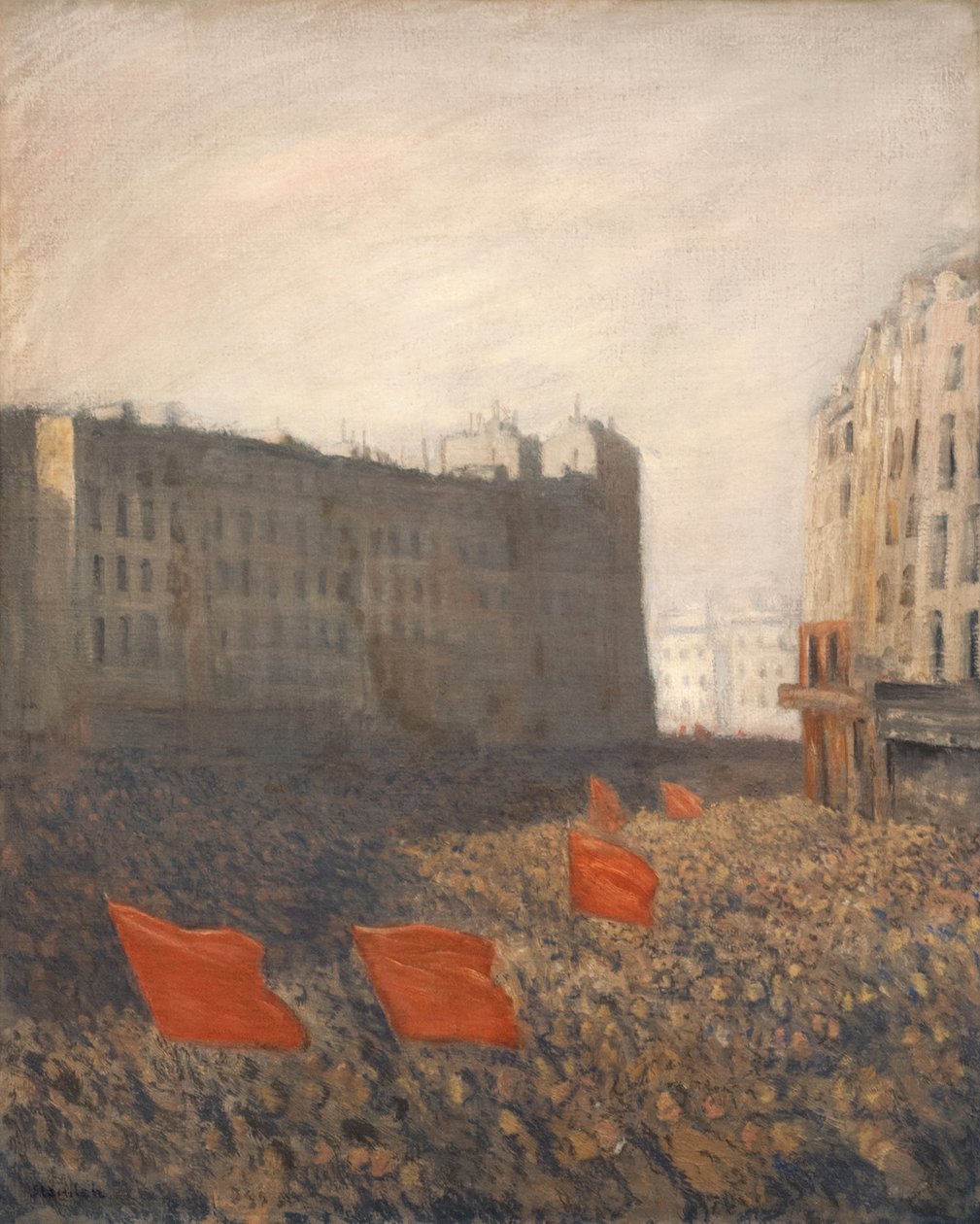 Suosittu mielenosoitus, c. 1903. tekijältä Théophile Alexandre Steinlen