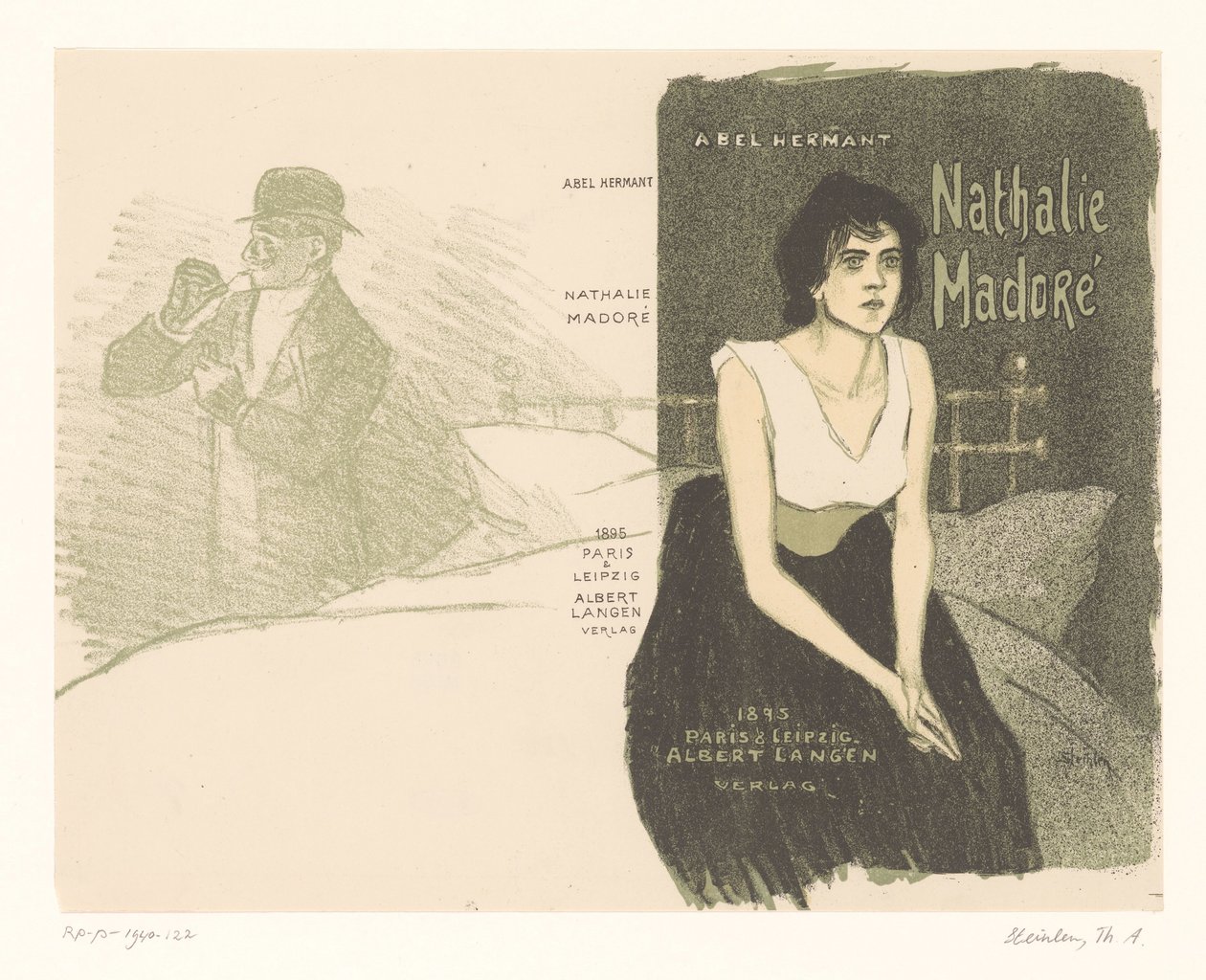 Kannen suunnittelu: Abel Hermant ja Nathalie Madoré Nathalie Madore (otsikko esineessä) tekijältä Théophile Alexandre Steinlen