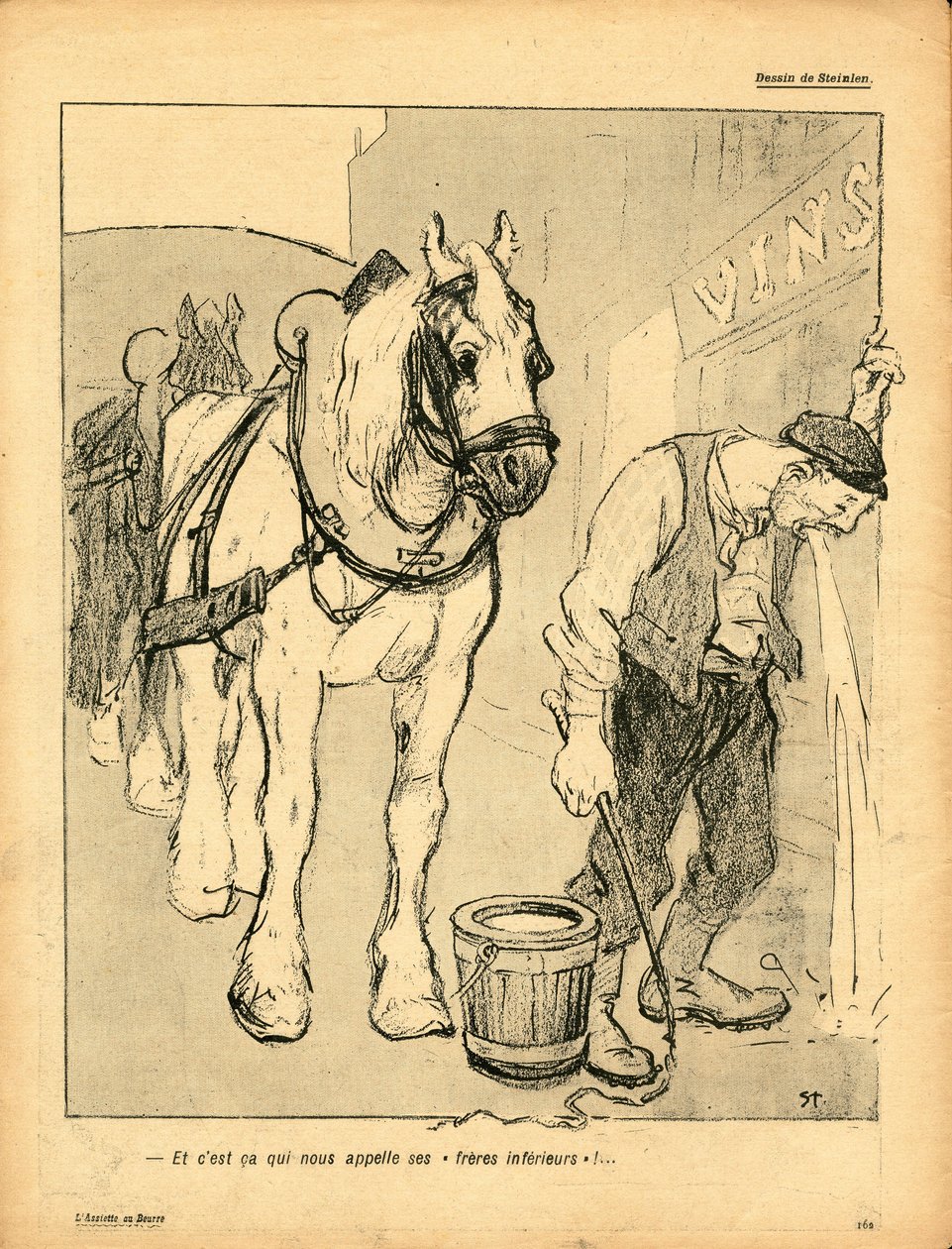 Voilautanen, satiirinen väreissä tekijältä Théophile Alexandre Steinlen