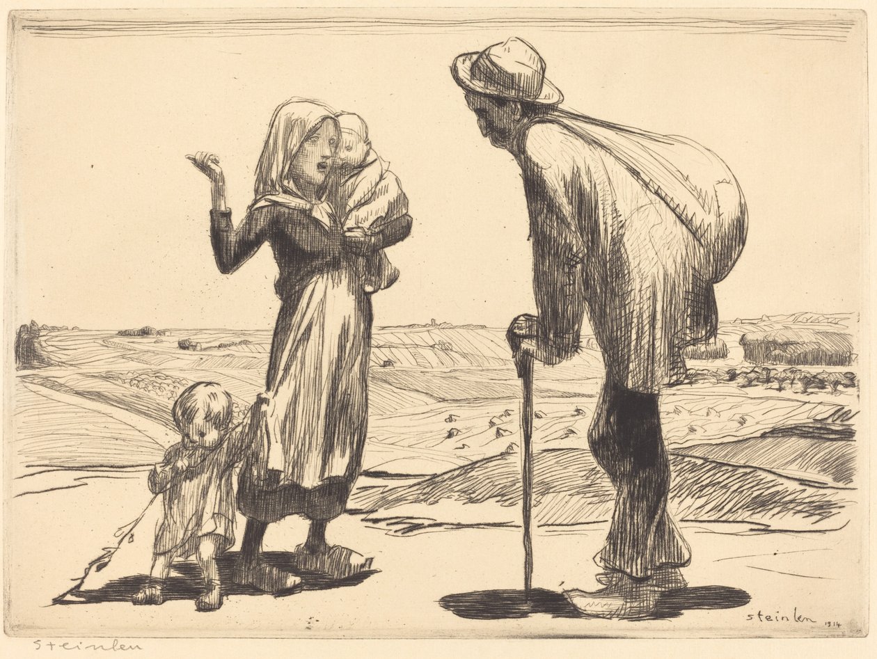 Kaukainen kaupunki tekijältä Théophile Alexandre Steinlen