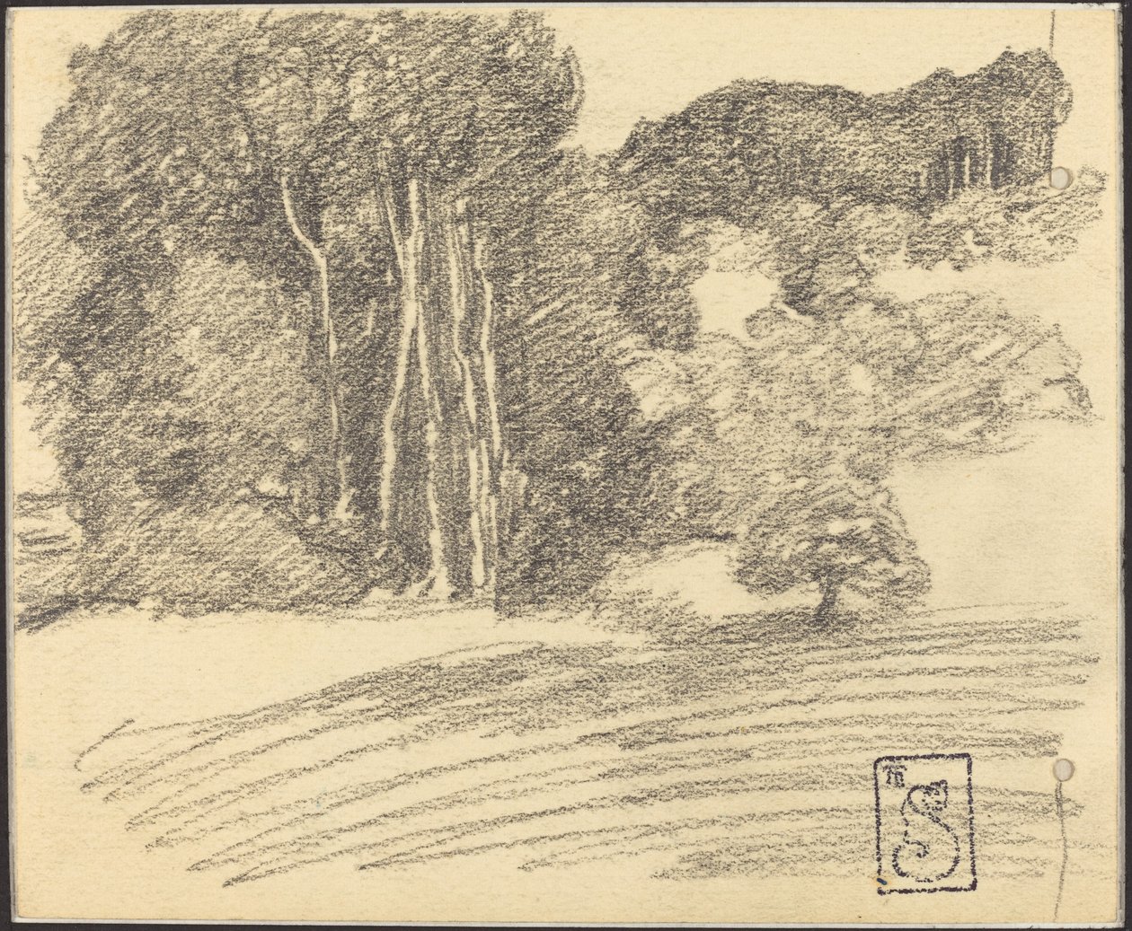 Courdemanchen metsä tekijältä Théophile Alexandre Steinlen