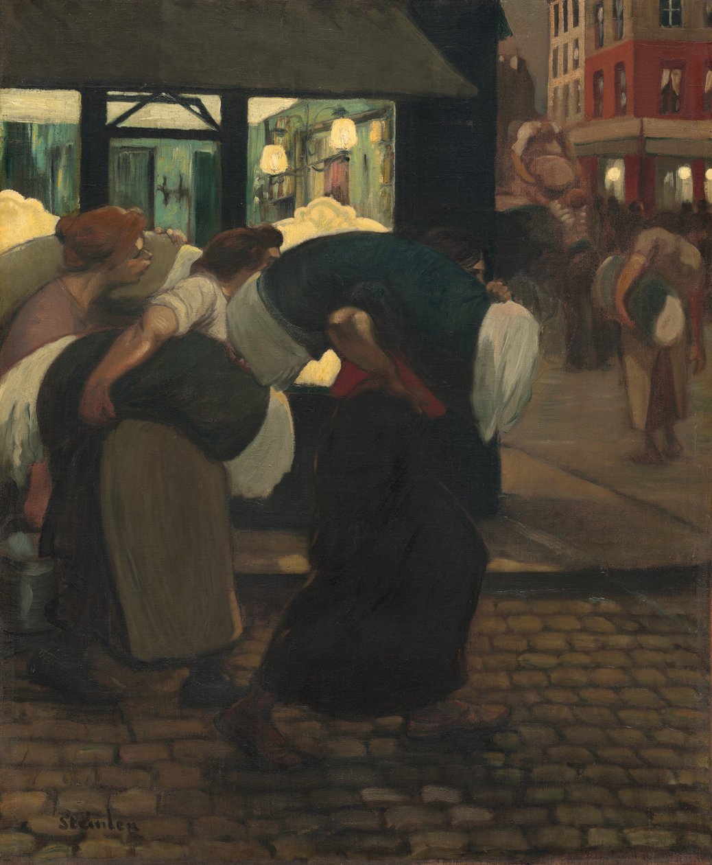 Pesumiehet, 1899. tekijältä Théophile Alexandre Steinlen