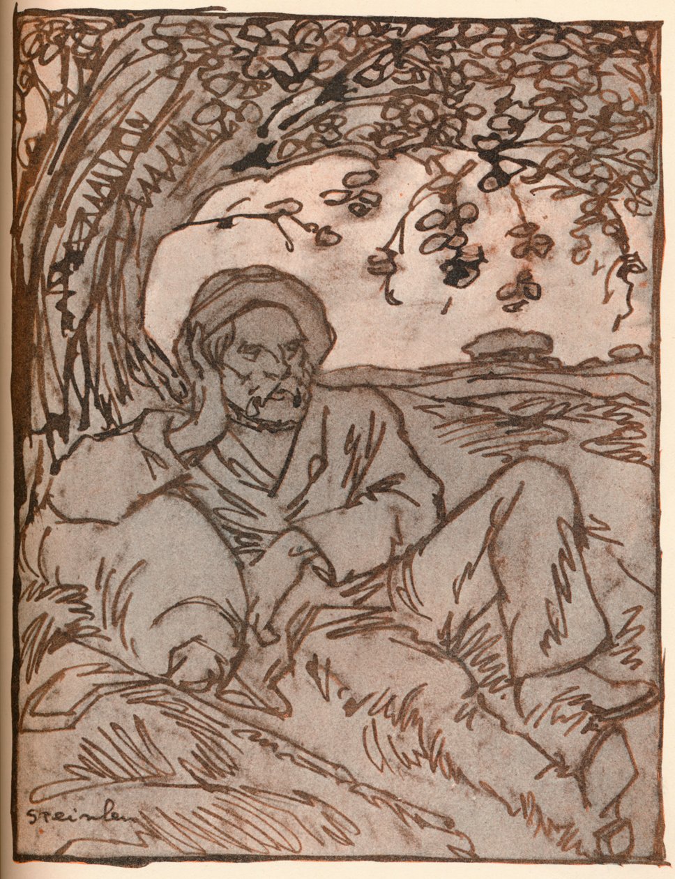 Vagabond, c1879-1914, 1914 tekijältä Théophile Alexandre Steinlen