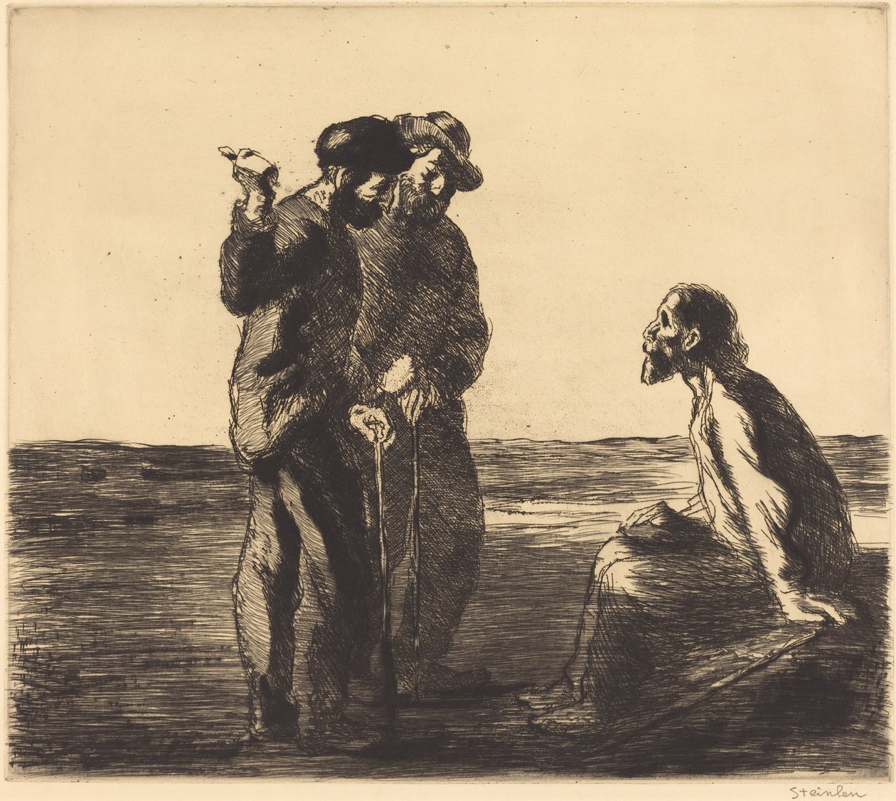 Kolme seuralaista tekijältä Théophile Alexandre Steinlen