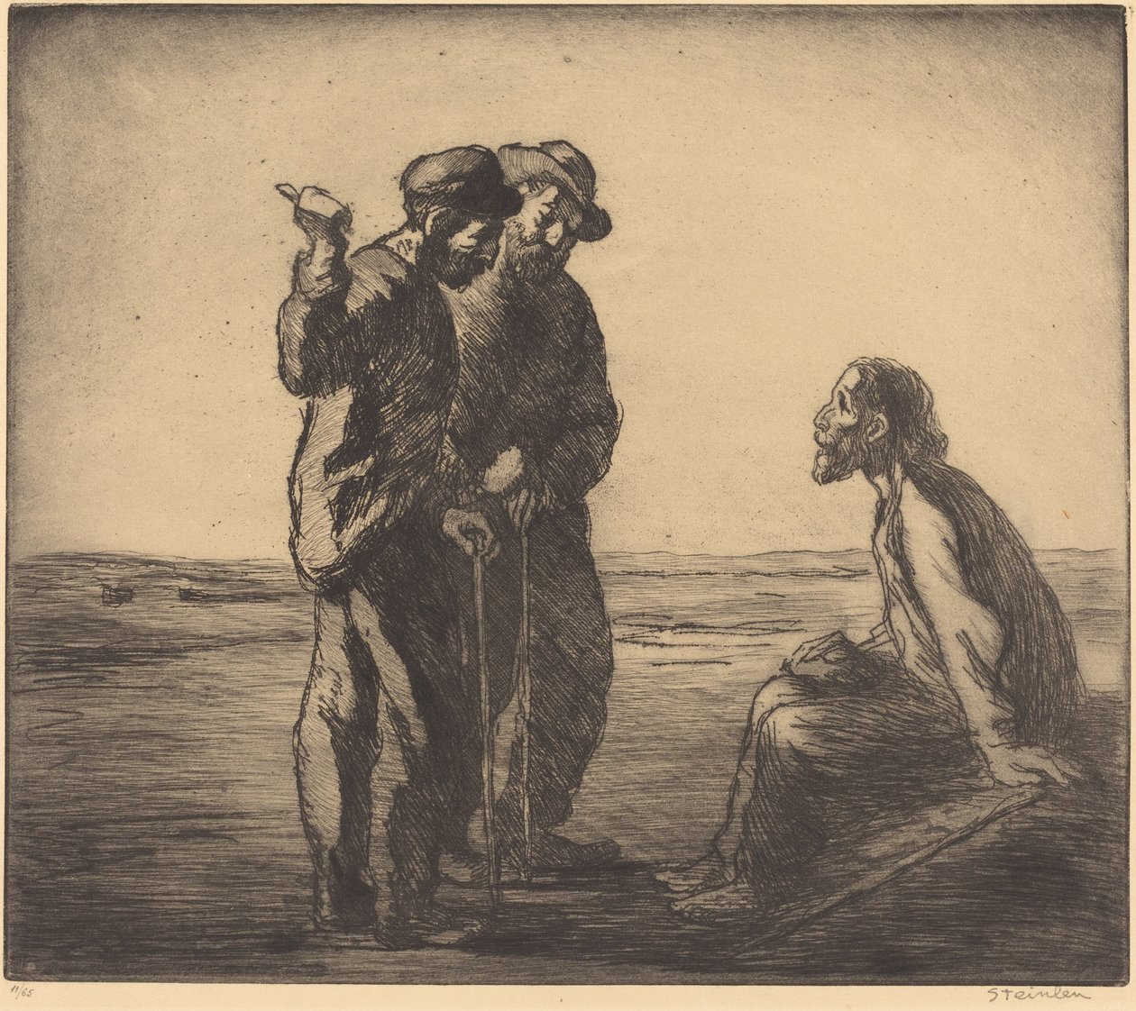Three Companions The Three Companions, 1912. tekijältä Théophile Alexandre Steinlen