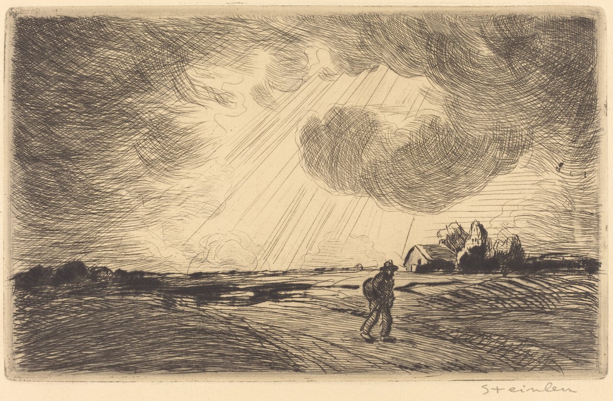 Ukkosmyrsky tekijältä Théophile Alexandre Steinlen