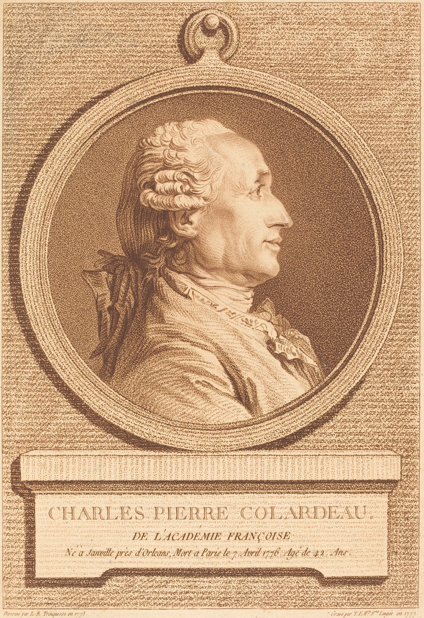 Charles Pierre Colardeau tekijältä Thérèse Éléonore Lingée after Louis Rolland Trinquesse
