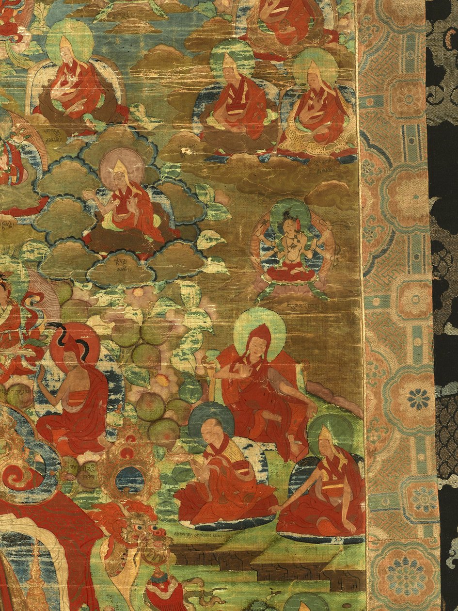 Yksityiskohta kolmannesta panchen-lamasta Losan Penden Yeshe tekijältä Tibetan School