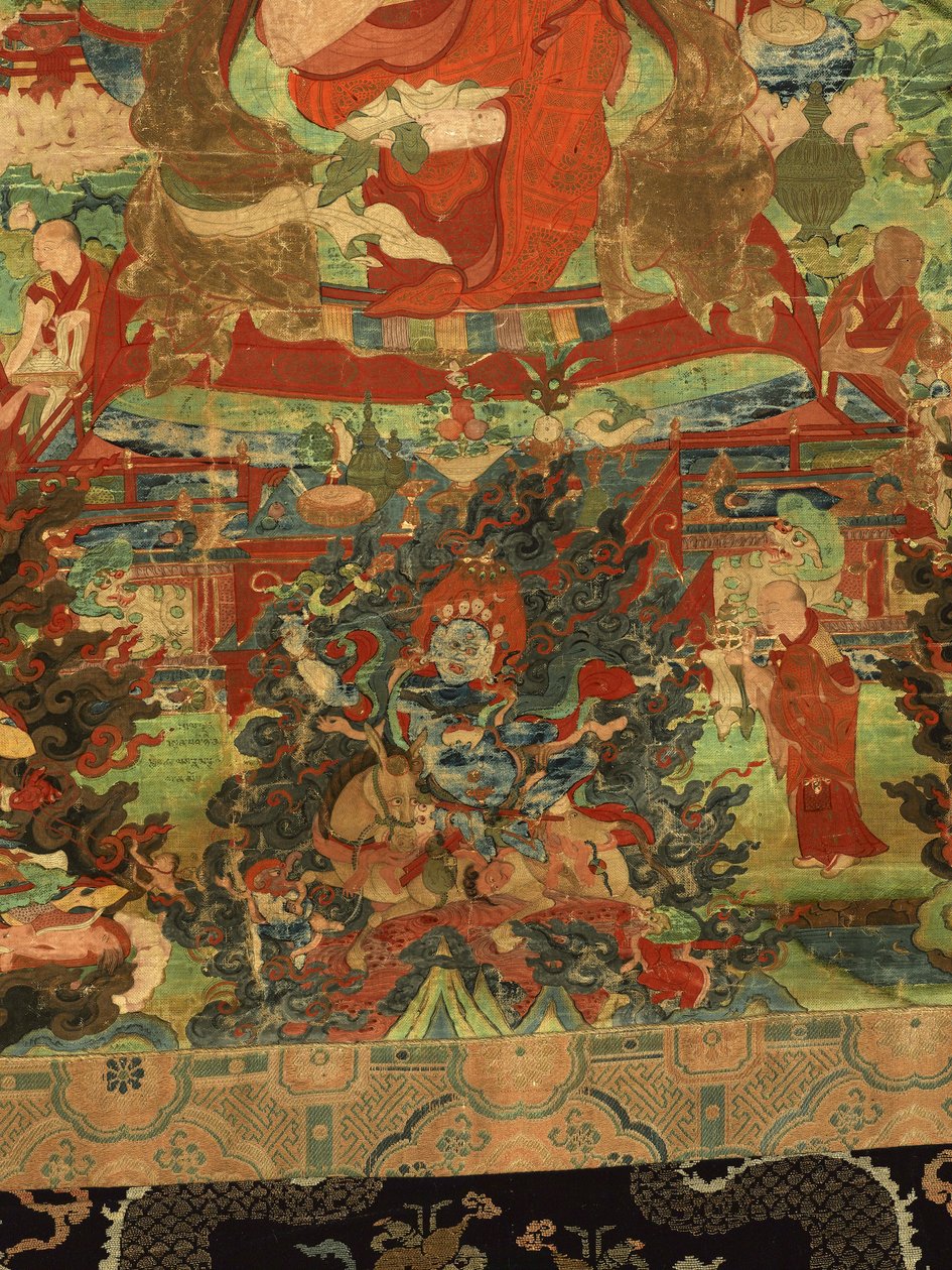 Yksityiskohta kolmannesta panchen-lamasta Losan Penden Yeshe tekijältä Tibetan School