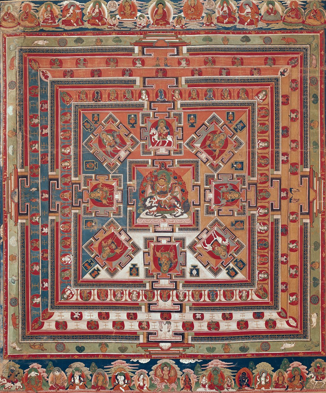 Vaishravanan mandala tekijältä Tibetan School