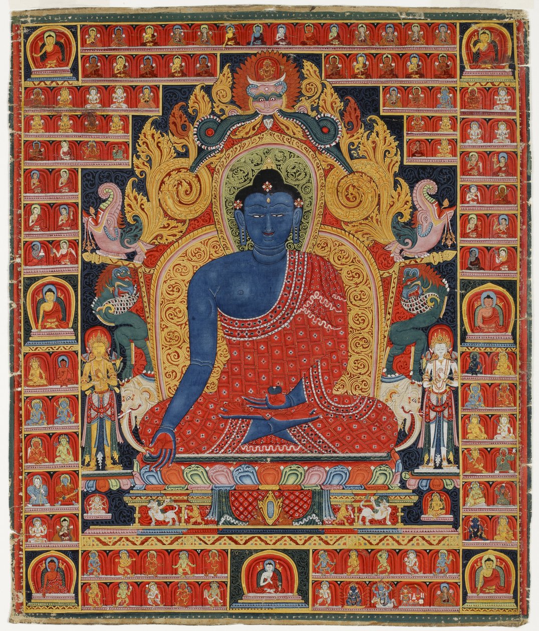 Buddha, korkein parantaja (läpinäkymätön wc puuvillalla) tekijältä Tibetan School