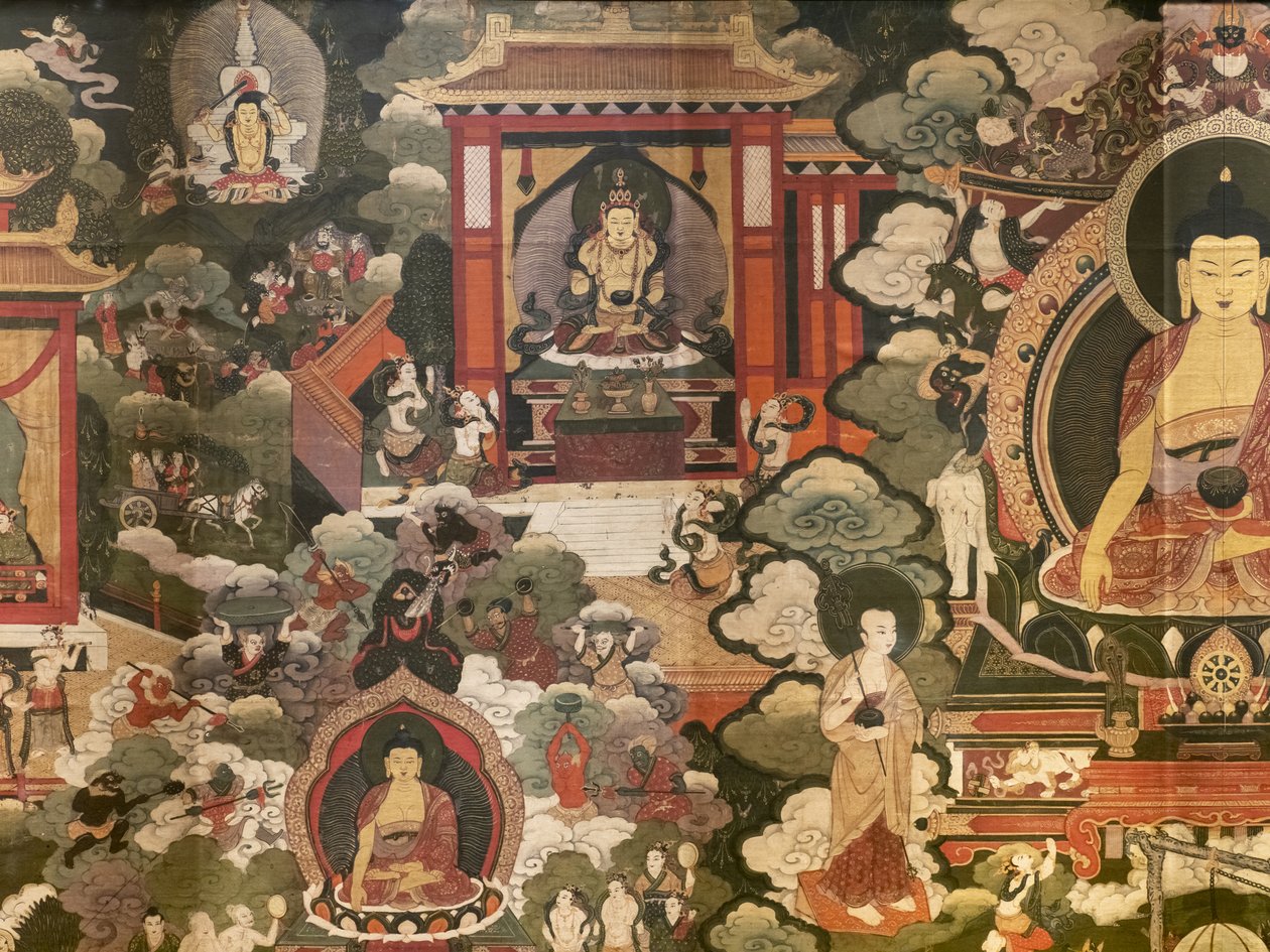Kohtauksia Buddha Shakyamunin elämästä tekijältä Tibetan School